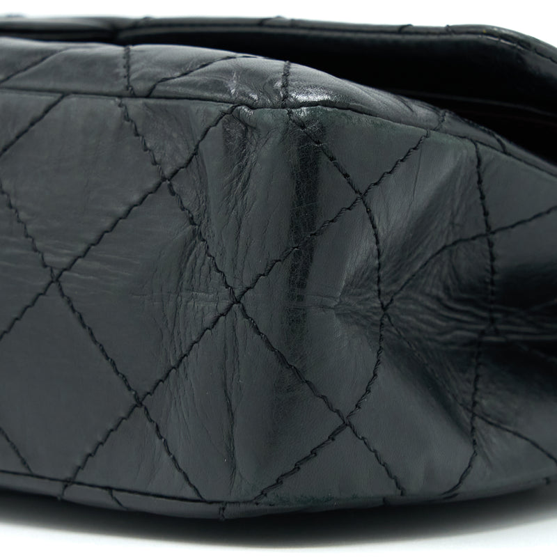 Chanel 2.55 227 Maxi Reissue Flap Bag Aged Calfskin Black LGHW