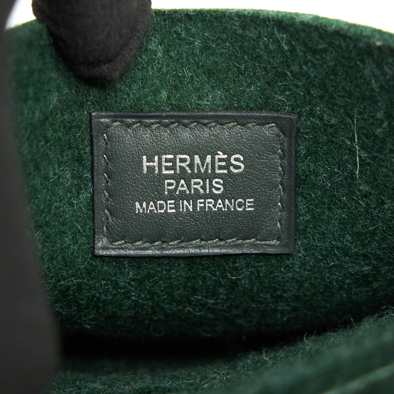 Hermes Mini Evelyne vert Anglais/ Vert Fonce SHW