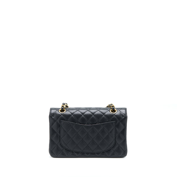 Chanel Small Classic Double Flap Bag Caviar Black GHW (Microchip)