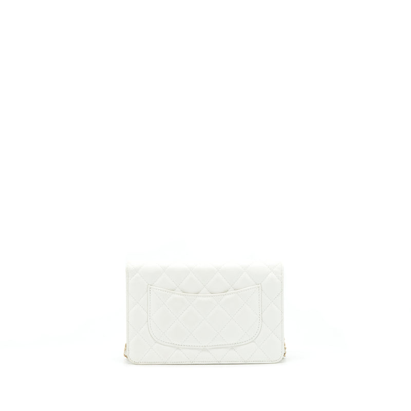 Chanel 21C Wallet On Chain Limit Edition Caviar White LGHW