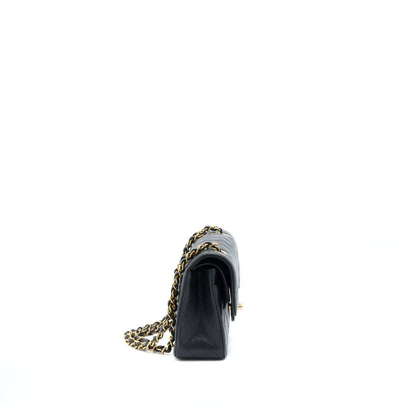 Chanel Small Classic Double Flap Bag Caviar Black GHW (Microchip)