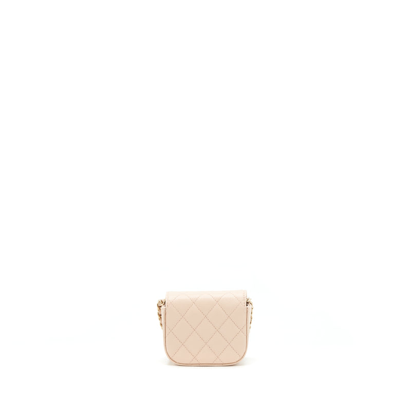 Chanel 22C Mini Flap Vanity Caviar Light Pink LGHW