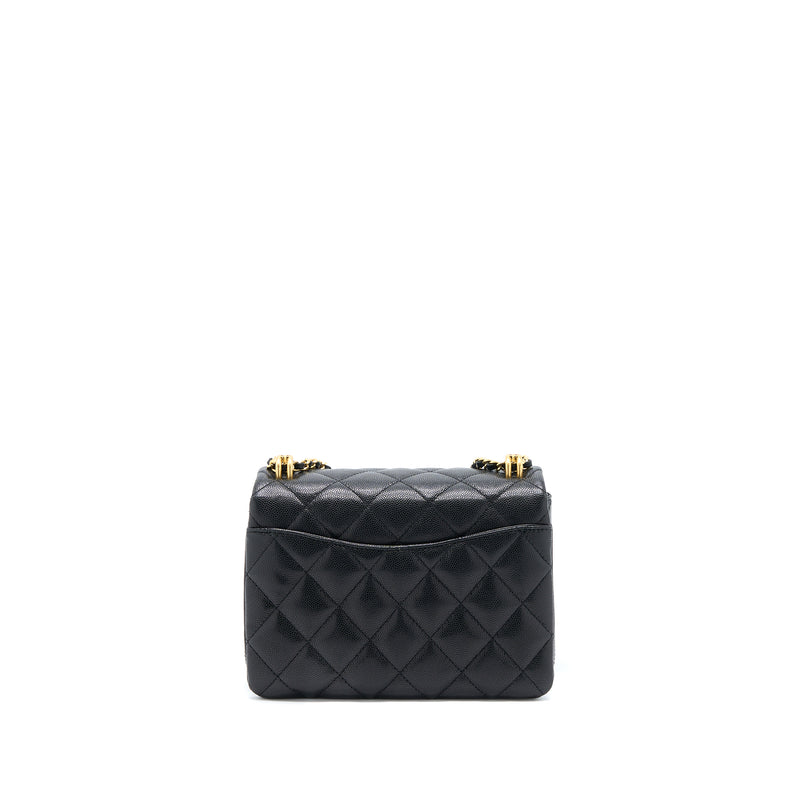 Chanel 22K Coco First Caviar Leather Black GHW (Microchip)