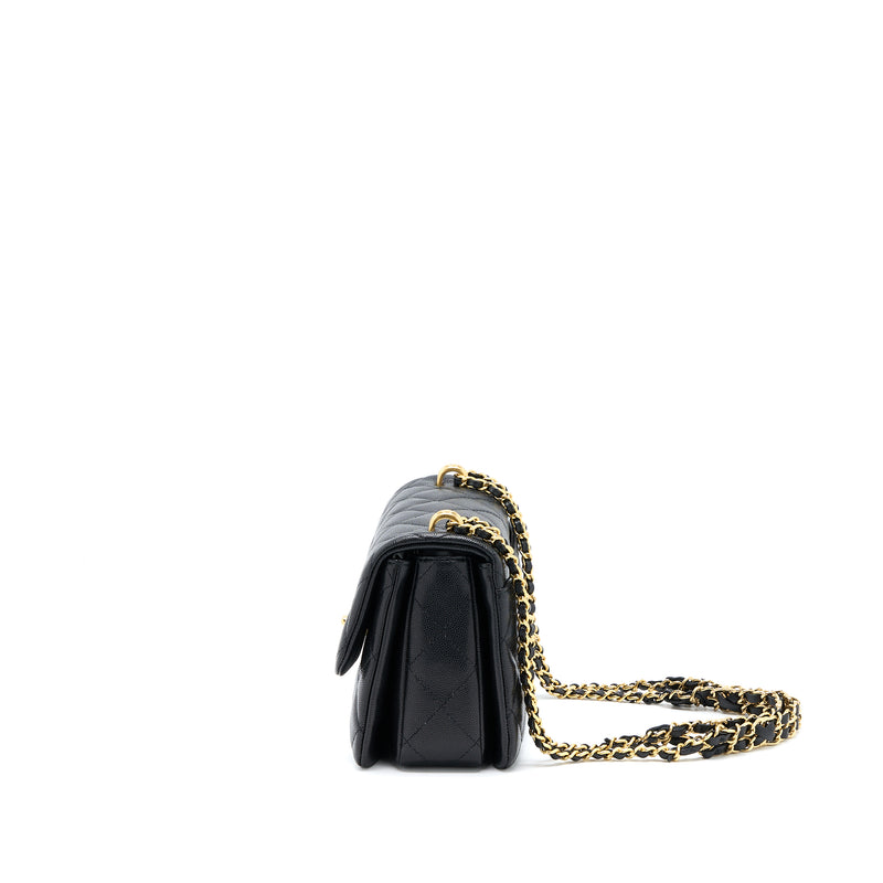 Chanel 22K Coco First Caviar Leather Black GHW (Microchip)