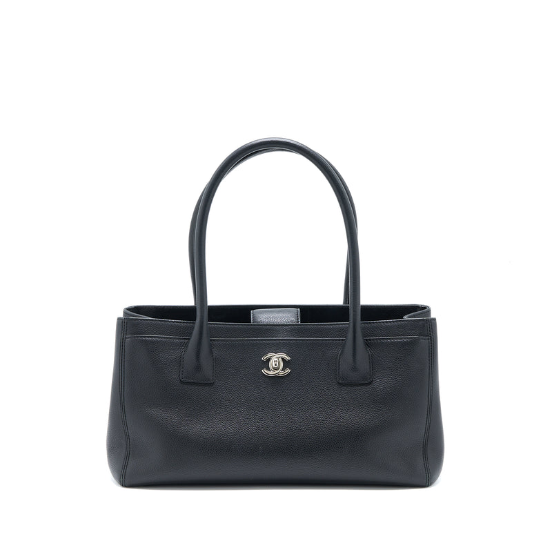 Chanel Cerf Tote Bag Grained Calfskin Black SHW