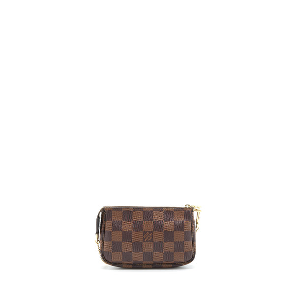 Louis Vuitton Mini Pochette Accessories Damier Ebene Canvas GHW