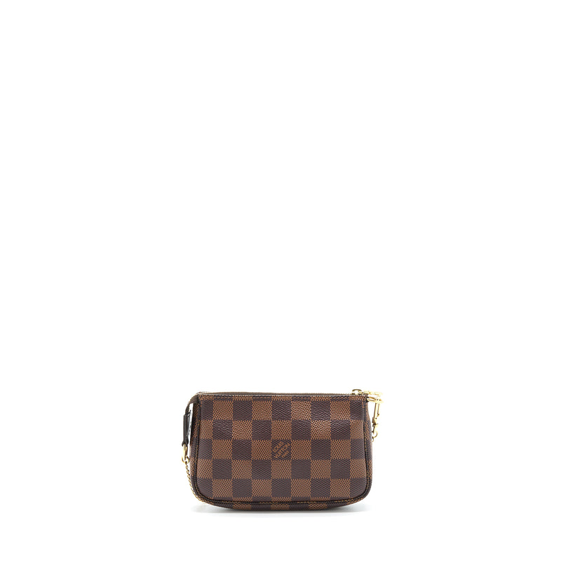 Louis Vuitton Mini Pochette Accessories Damier Ebene Canvas GHW