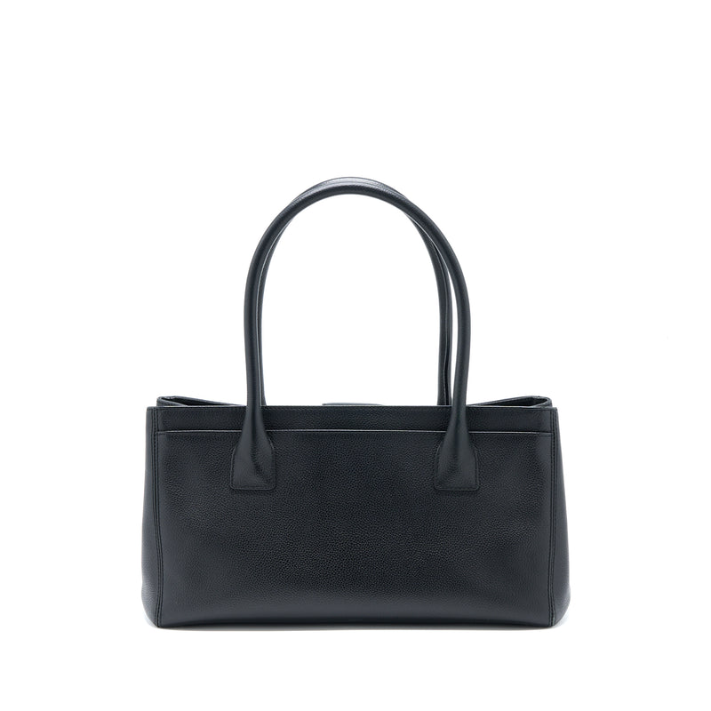 Chanel Cerf Tote Bag Grained Calfskin Black SHW