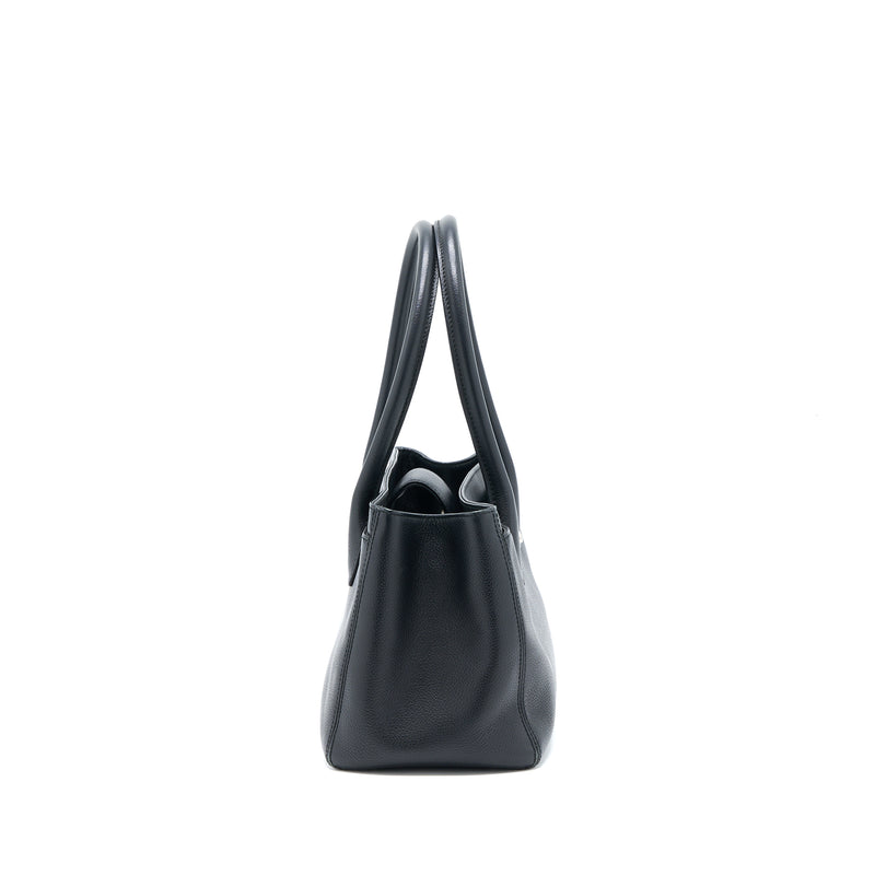 Chanel Cerf Tote Bag Grained Calfskin Black SHW
