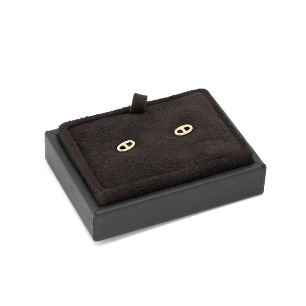 Hermes Chaine’D Ancre Earrings Very Small Model Rose Gold