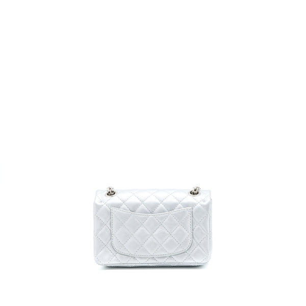 Chanel Mini 2.55 Reissue Flap Bag Calfskin Light Grey SHW