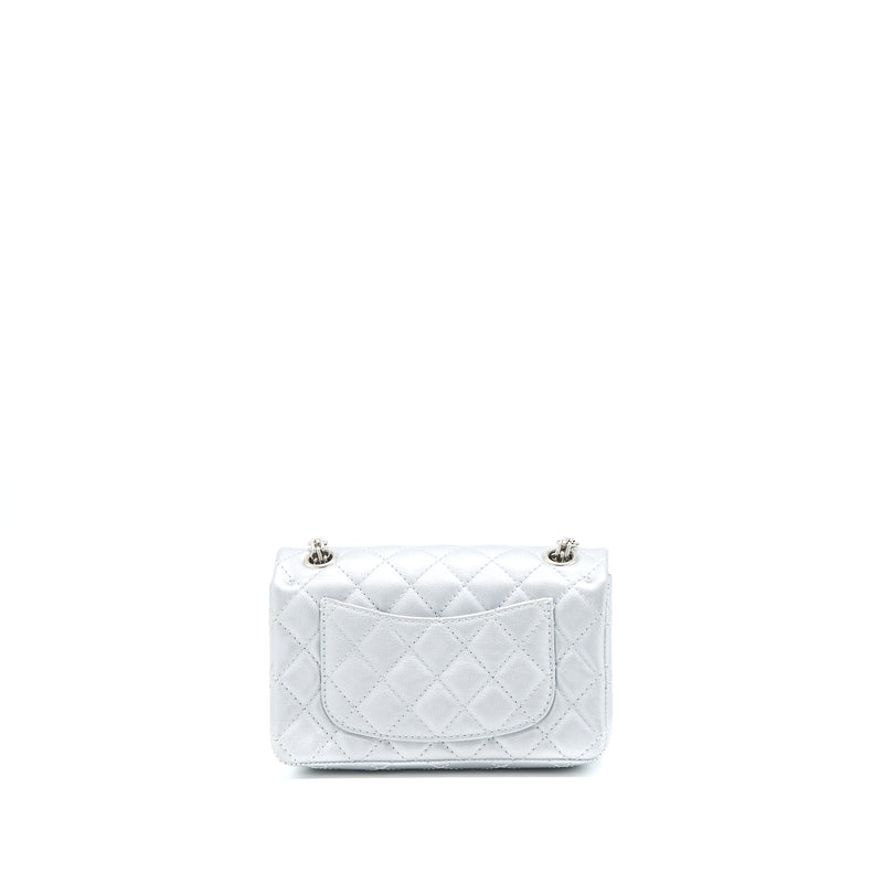 Chanel Mini 2.55 Reissue Flap Bag Calfskin Light Grey SHW