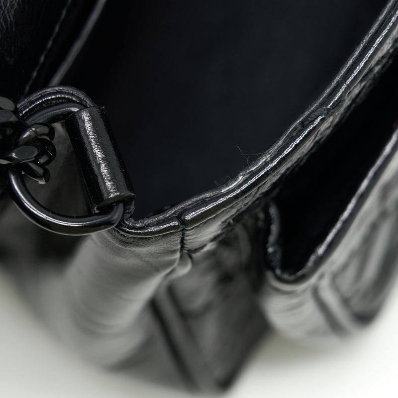 Saint Laurent Medium Niki Bag crinkled Vintage so black