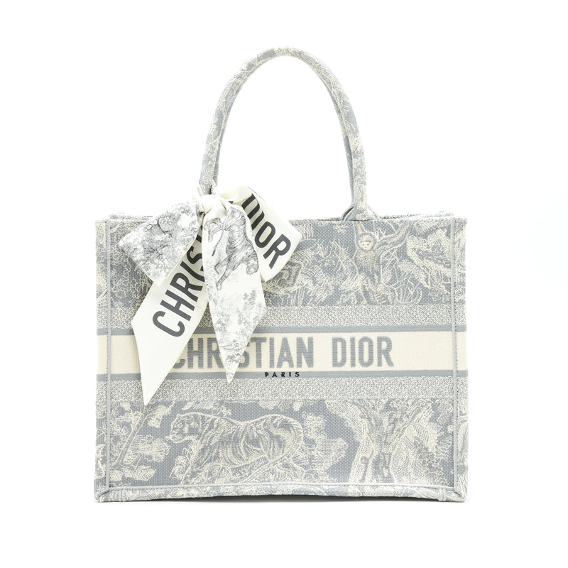 Dior Dioriviera Book Tote Small Gray in Textile - US