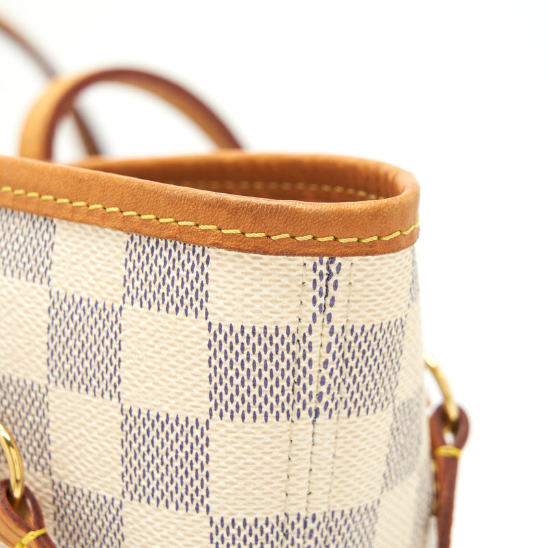 Louis Vuitton Neverfull MM Damier Azur GHW