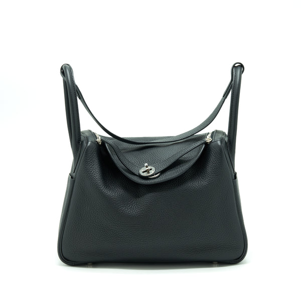 Hermes Lindy 30 Clemence Black SHW Stamp A