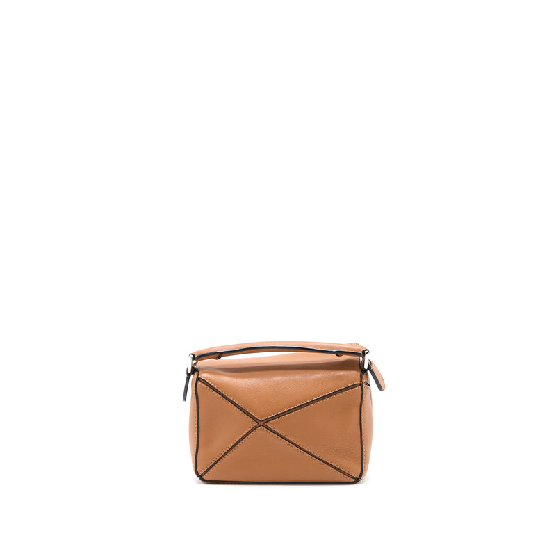 Loewe Mini Puzzle Bag Calfskin Tan SHW