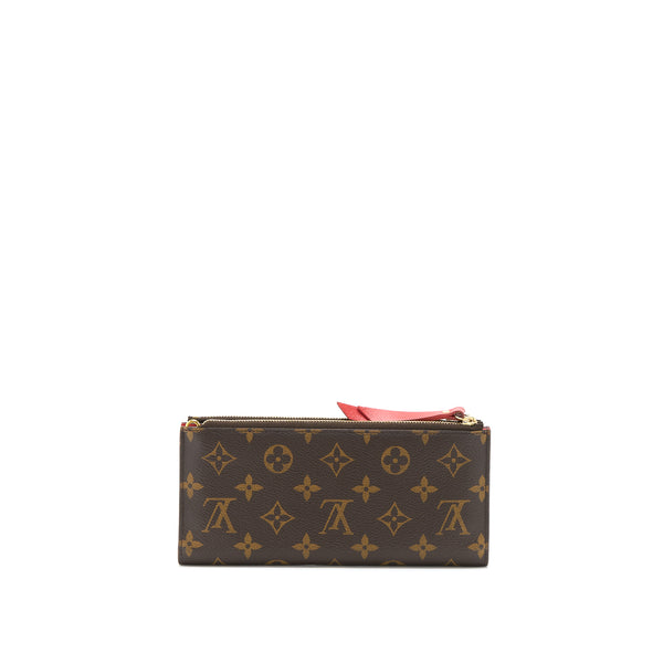 Louis Vuitton Double Zipper Wallet Monogram Canvas GHW