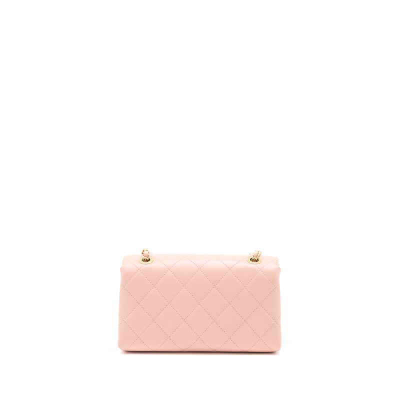 Chanel Pink Logo Enchained Flap Medium Bag  The Closet
