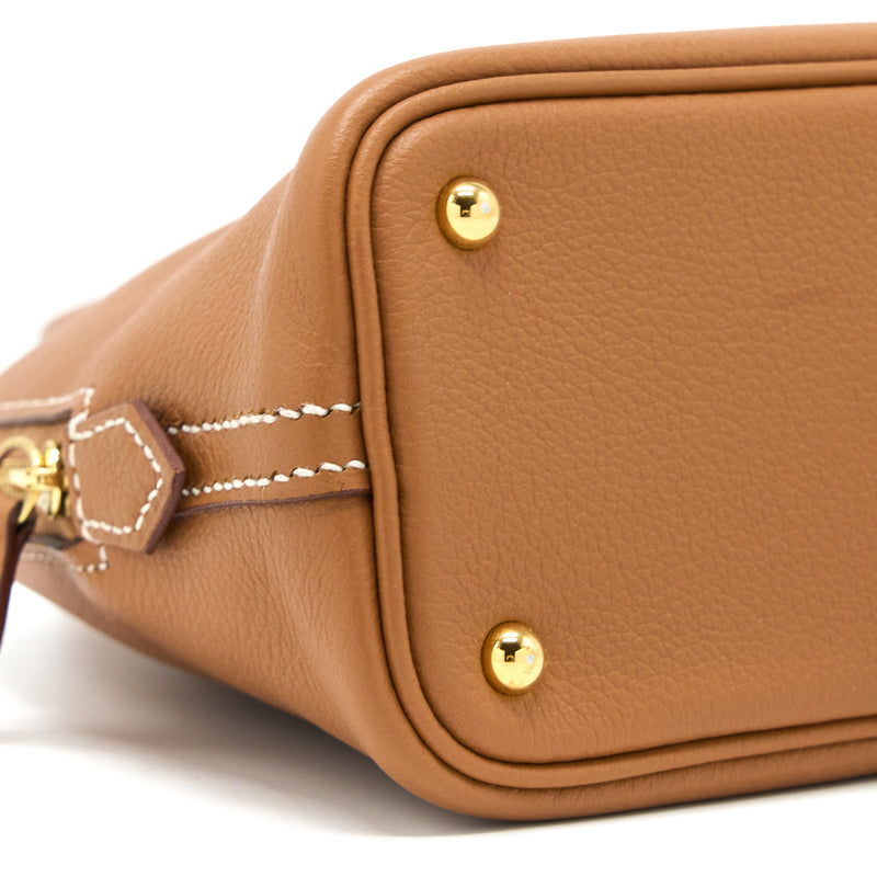 Hermes Mini Bolide Evercolor Gold GHW Stamp D