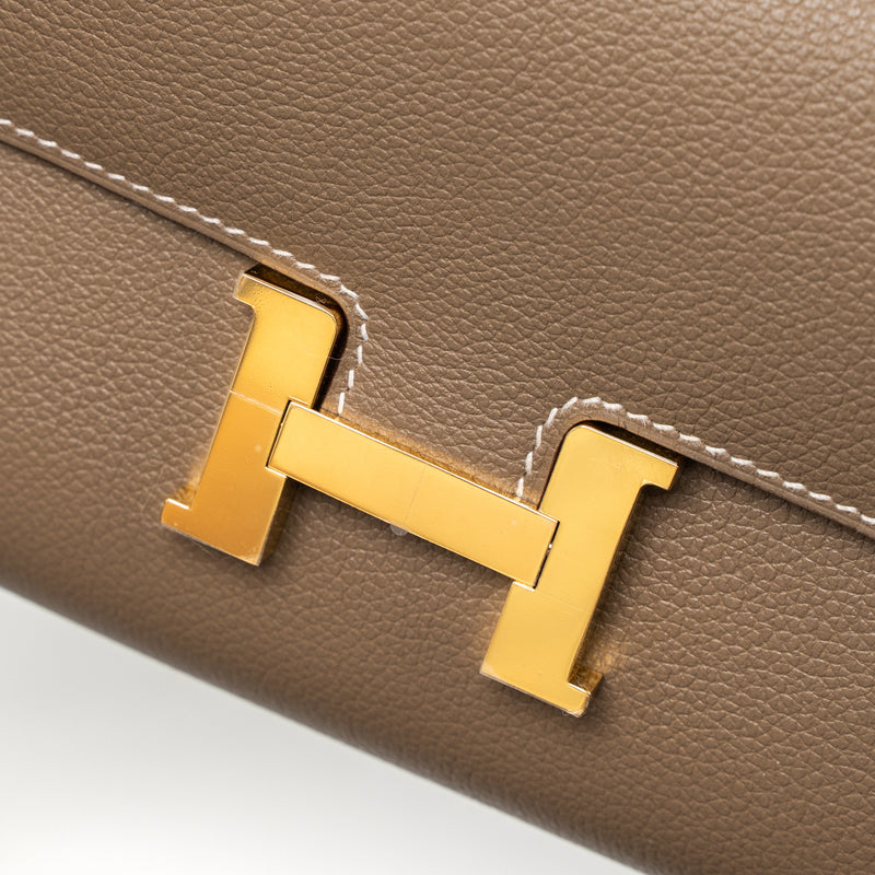 Hermes Classic Constance to Go Evercolor Etoupe GHW Stamp B