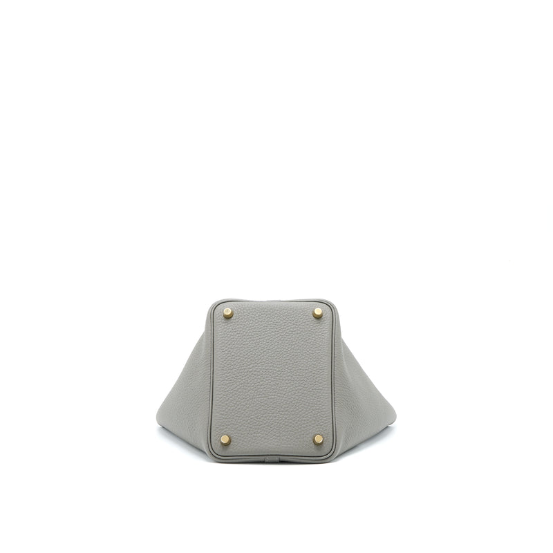 Hermes Picotin 18 Lock Bag Clemence 0L Gris Meyer GHW Stamp U