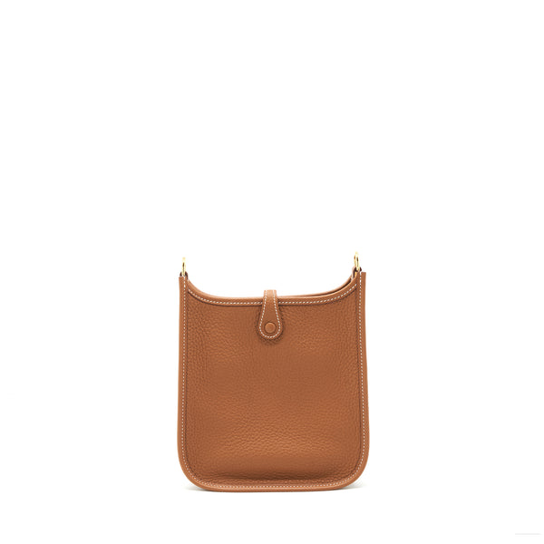 Hermes Mini Evelyne 16 Clemence Gold GHW Stamp Z