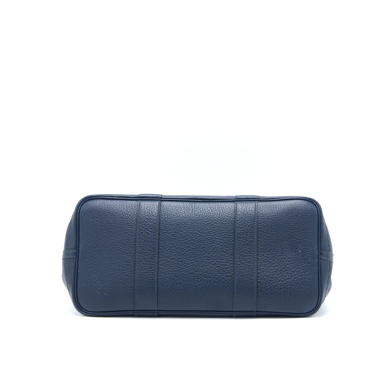 Hermes Garden Party 36 Clemence Blue Nuit SHW Stamp Square L