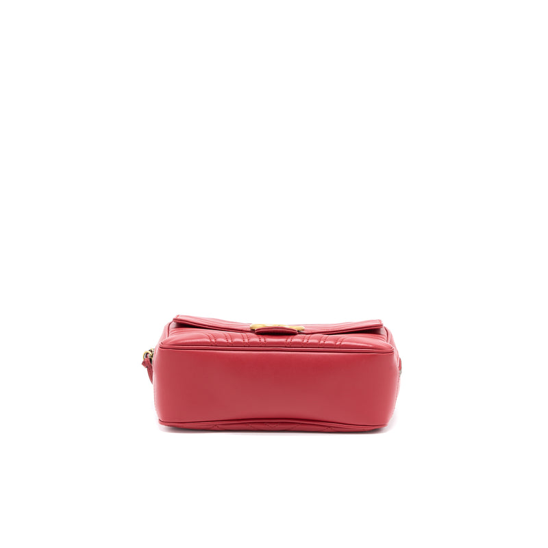 Gucci Sylvie Web GG Marmont Bag Calfskin Red GHW