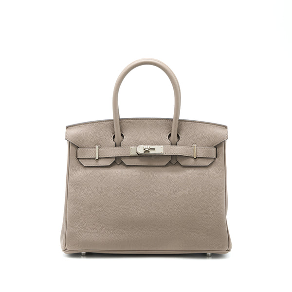 Hermes Birkin 30 Togo M8 Gris Asphalt SHW Stamp A