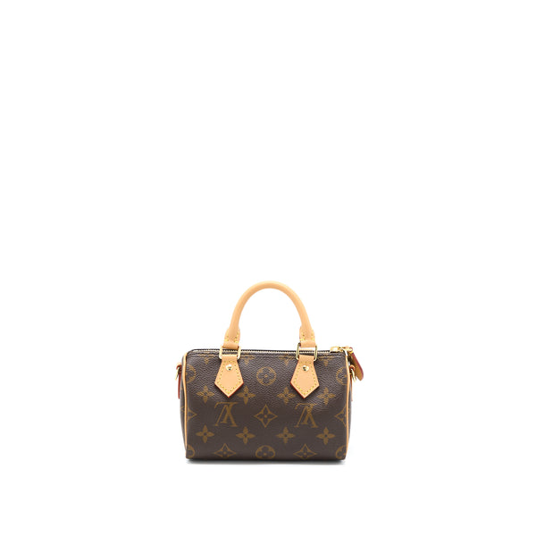 Louis Vuitton Nano Speedy Monogram Canvas GHW (New Version)