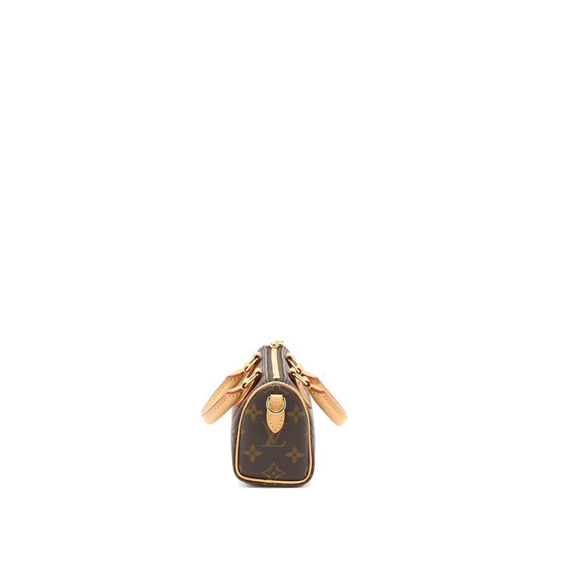 Louis Vuitton Nano Speedy Monogram Canvas GHW (New Version)