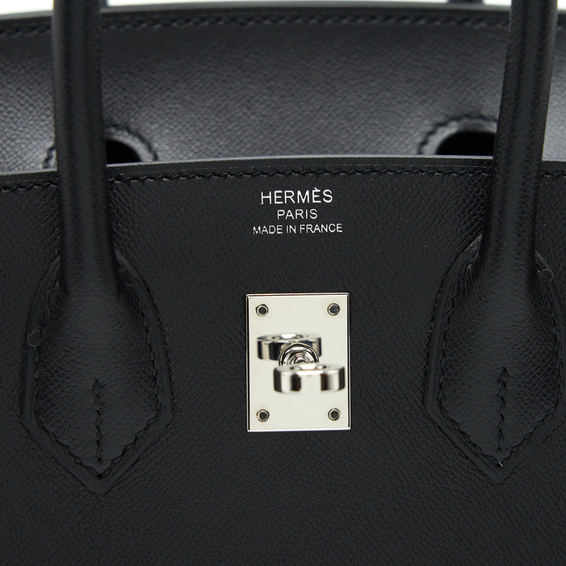 Hermes Birkin 25 Sellier Madame Black SHW Stamp Y