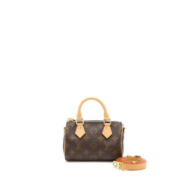Louis Vuitton Nano Speedy Monogram Canvas GHW (New Version)