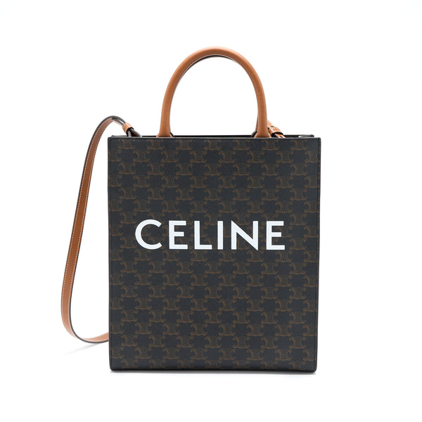 Celine Vertical Cabas Triomphe Canvas