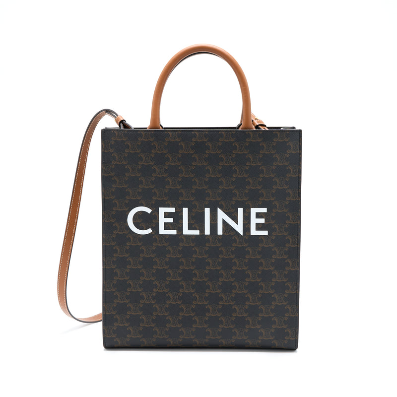 Celine Vertical Cabas Triomphe Canvas