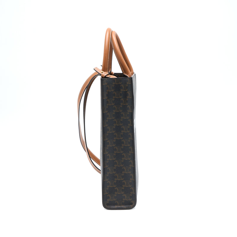 Celine Vertical Cabas Triomphe Canvas
