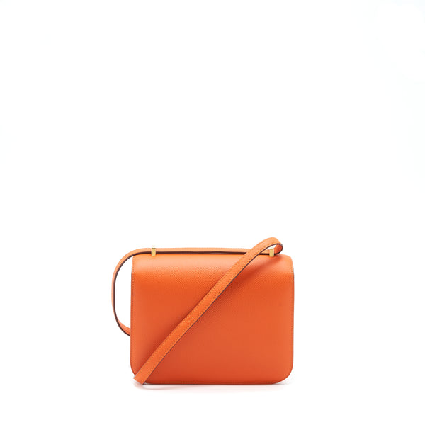 Hermes Mini Constance Epsom 9J Feu GHW Stamp D