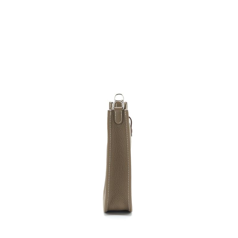 Hermes Mini Evelyne Clemence Etoupe SHW Stamp U