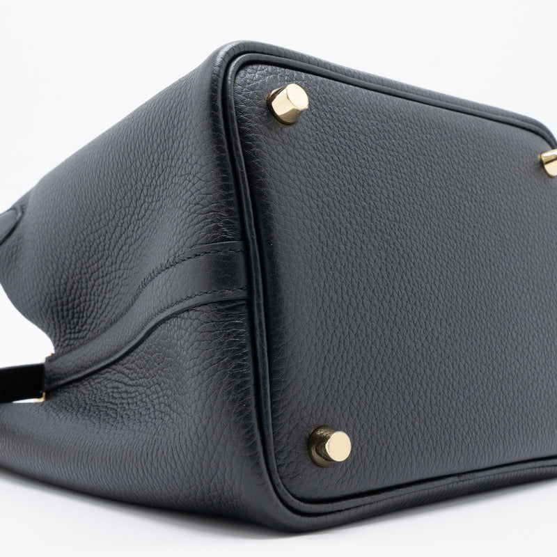 Hermes Picotin 18 Lock Bag Clemence Black GHW Stamp U