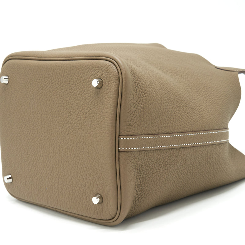 Hermes Picotin 22 Clemence Etoupe SHW Stamp Y