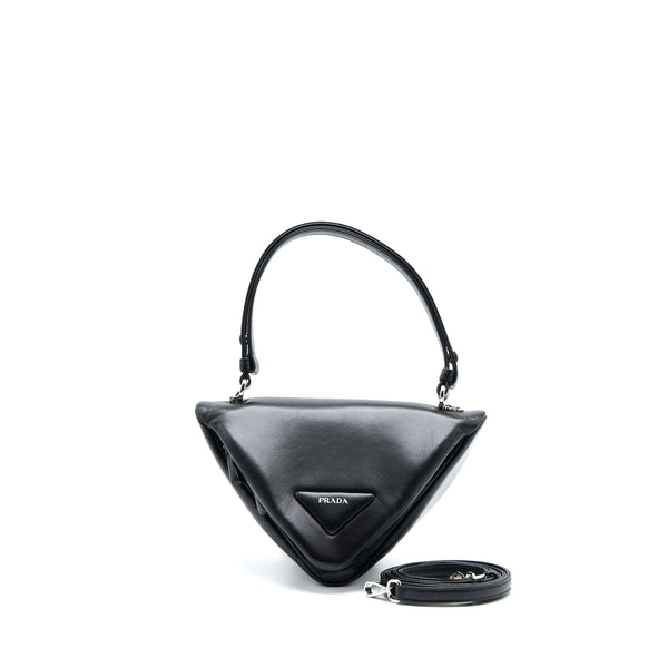 Prada Padded Nappa Triangle Bag Black SHW
