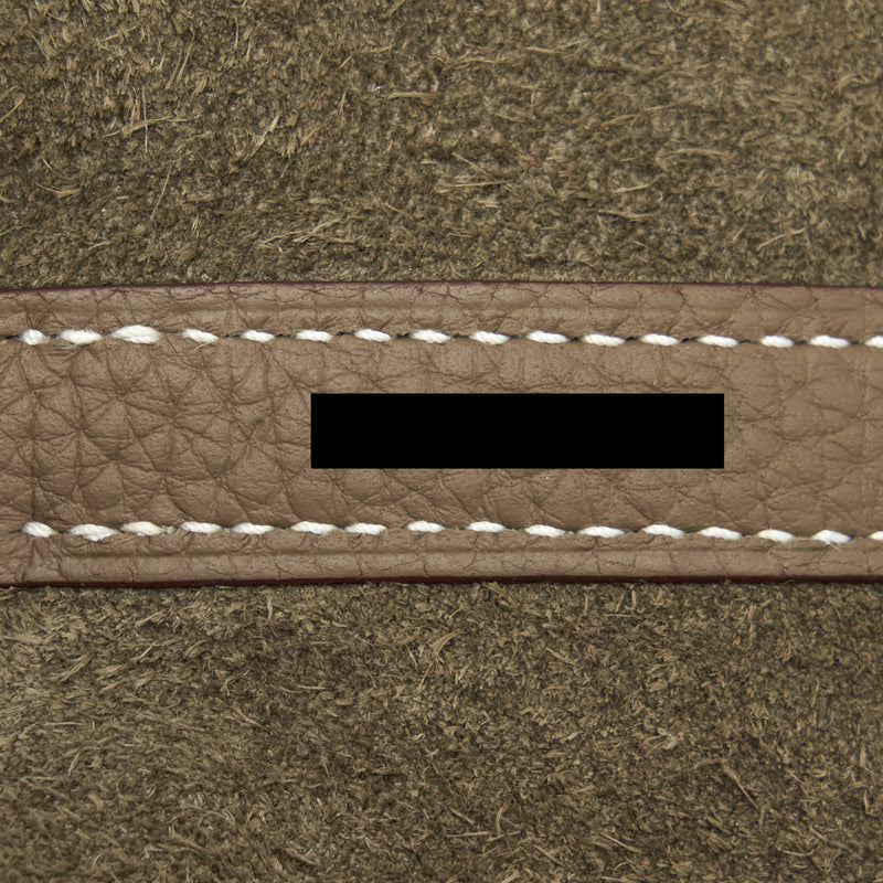 Hermes Picotin 22 Clemence Etoupe SHW Stamp Y
