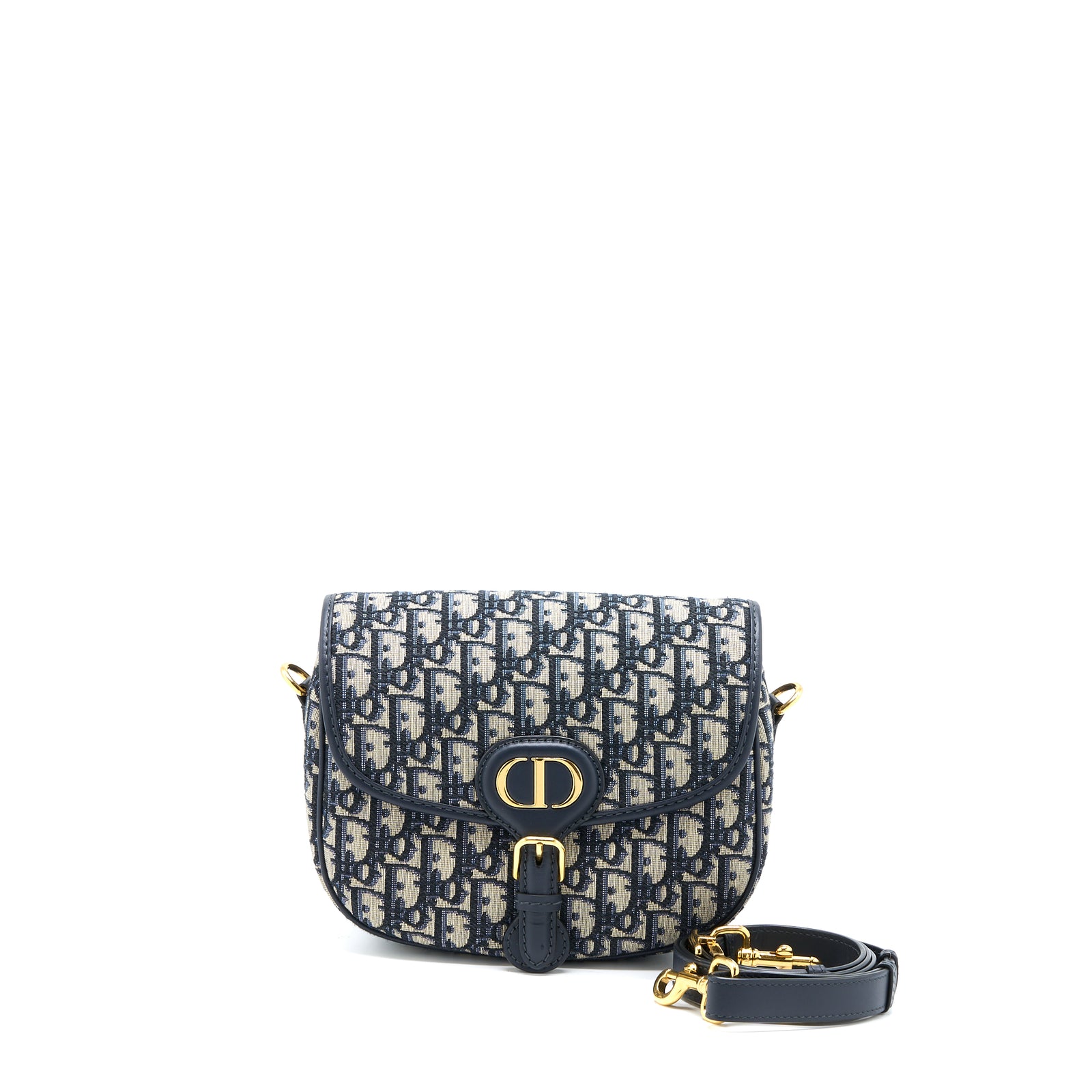 Dior Medium Bobby Bag Blue Dior Oblique Jacquard GHW
