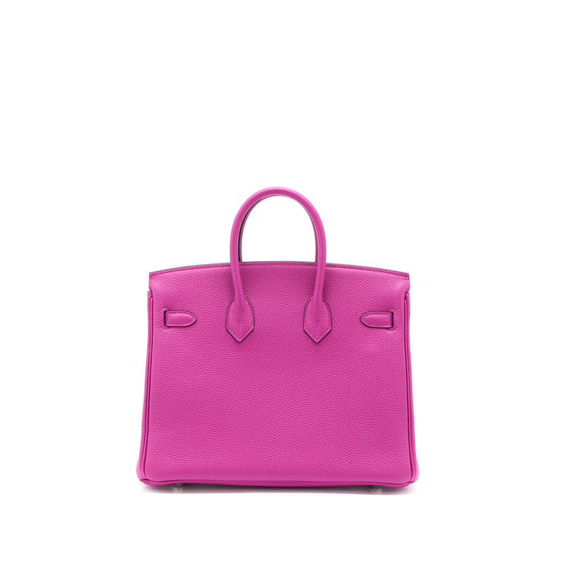 Hermes Birkin 25 Togo Rose Purple SHW Stamp C