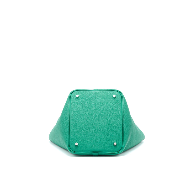 Hermes Picotin 22 Lock Bag Clemence U4 Vert Vertigo SHW Stamp D