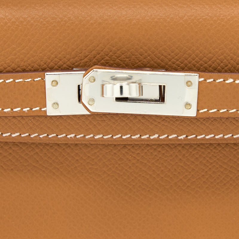 Hermes Mini Kelly Epsom Gold SHW Stamp D