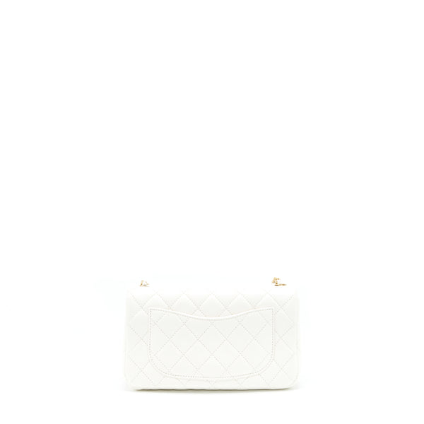 Chanel Mini Rectangular Pearl Crush White GHW