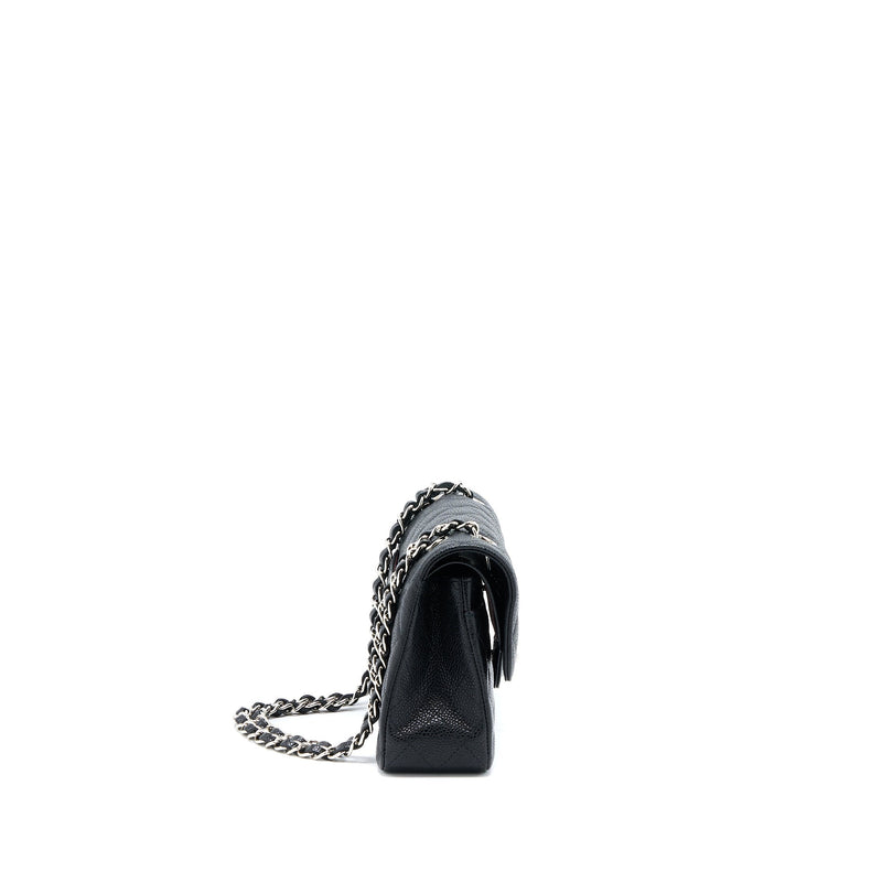 Chanel Small Classic Flap Bag Caviar Black SHW(Microchip)