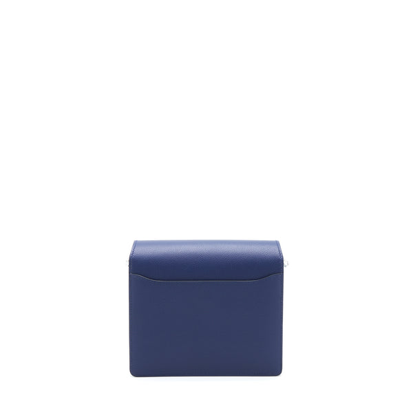Hermes Mini Roulis Evercolor Blue Saphir / Anemone SHW Stamp U